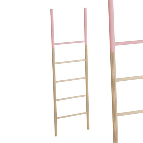 Escalera madera rosa
