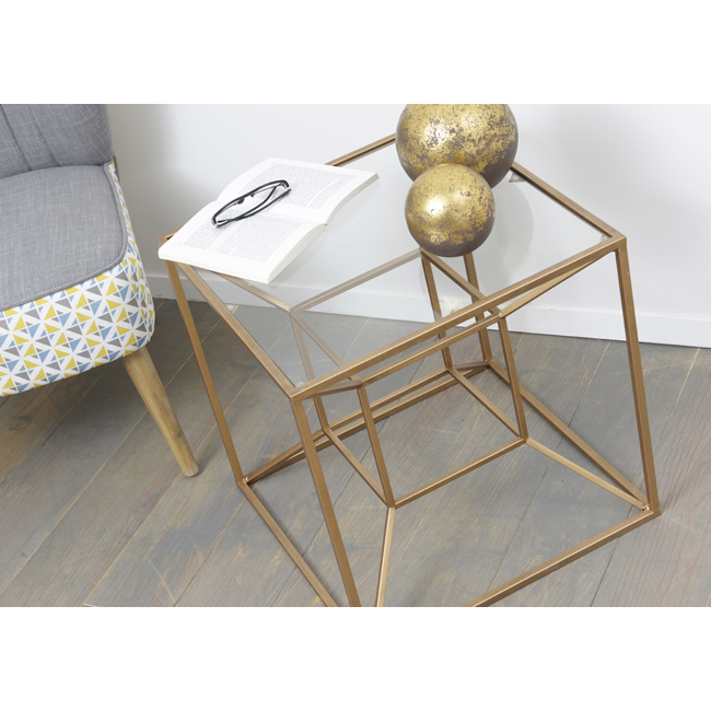 Mesa auxiliar Cubique Doré