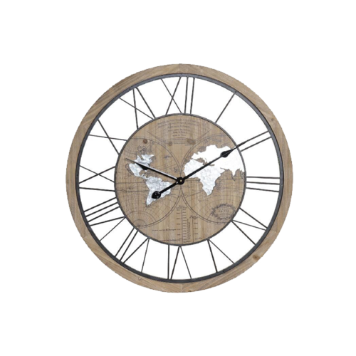 Reloj pared Mapamundi