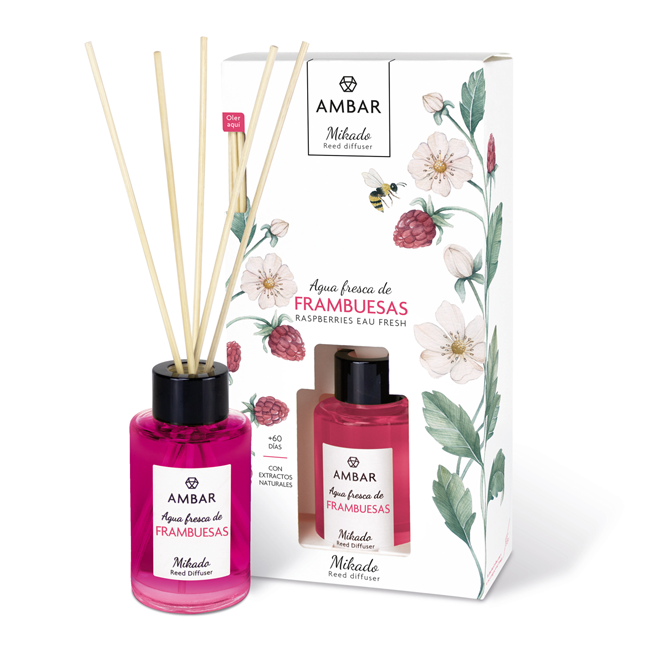 Mikado Agua Fresca de Frambuesas